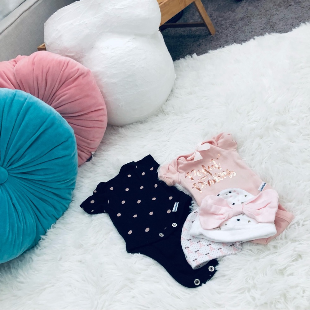 Preemie Newborn Girls T-shirt Onesie 0-3 month